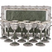A Set of Twelve American Silve