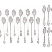 A Set of Twelve American Silve