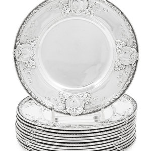 A Set of Twelve American Silver