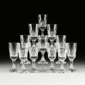 A SET OF TWELVE BACCARAT "D'AS