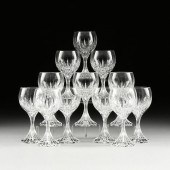 A SET OF TWELVE BACCARAT "MASS