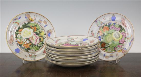 A set of twelve Chinese famille