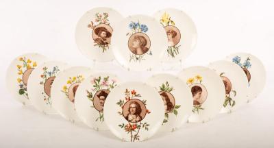 A set of twelve Coalport plates,