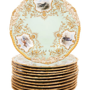 A Set of Twelve Coalport