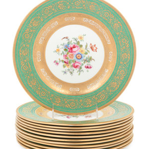A Set of Twelve Crown Staffordshire