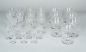 A SET OF TWELVE CUT CRYSTAL ST
