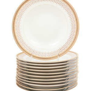 A Set of Twelve French Porcelain