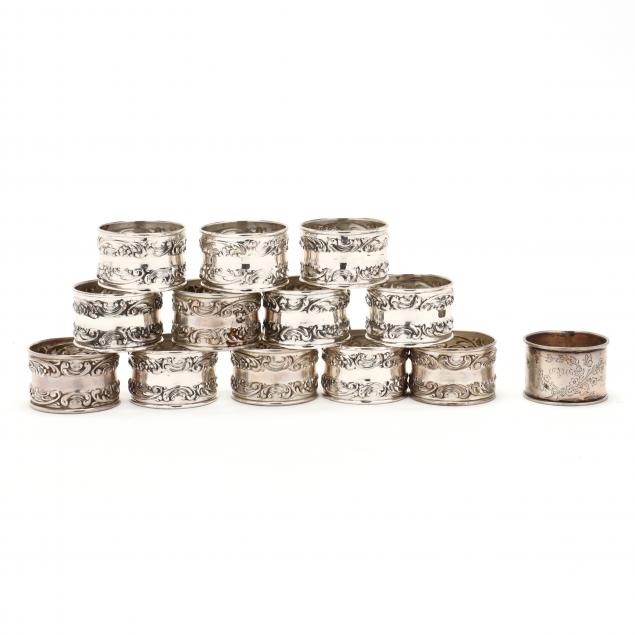 A SET OF TWELVE GORHAM ROSE
