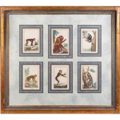 A Set of Twelve Hand-Colored M
