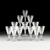 A SET OF TWELVE HAWKES CUT GLA
