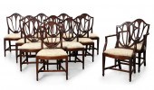A SET OF TWELVE HEPPLEWHITE ST