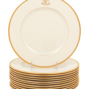 A Set of Twelve Lenox Porcelain