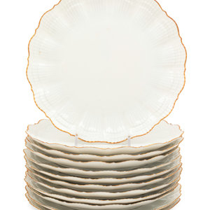A Set of Twelve Limoges Salad