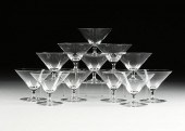 A SET OF TWELVE LOBMEYR ART DE