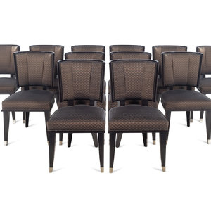 A Set of Twelve Mattaliano Art Deco