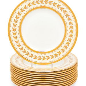 A Set of Twelve Minton Parcel