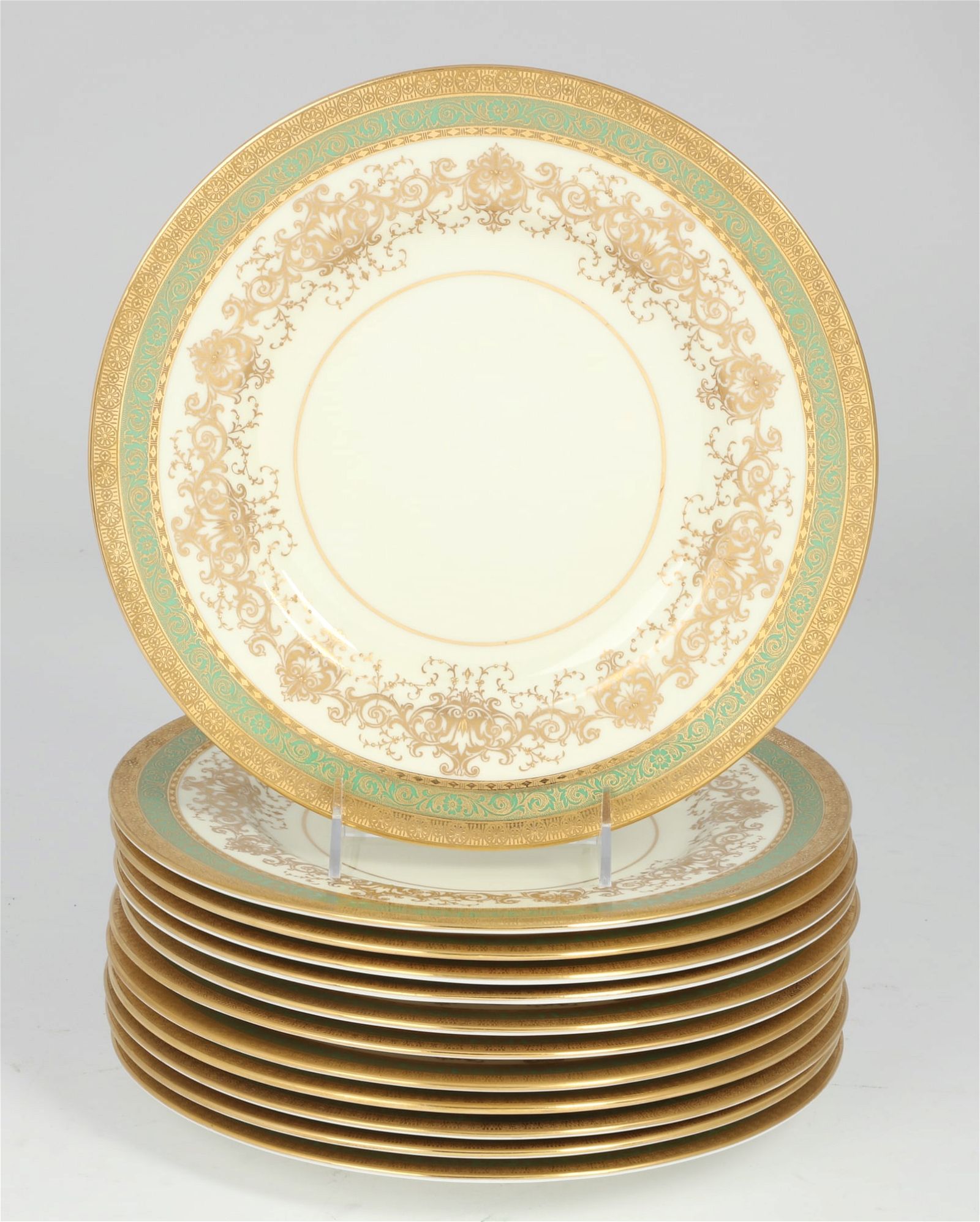 A SET OF TWELVE MINTONS PORCELAIN