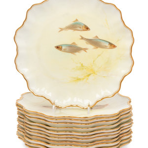 A Set of Twelve Royal Doulton