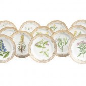 A Set of Twelve Royal Copenhag