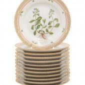 A Set of Twelve Royal Copenhag