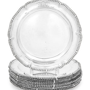 A Set of Twelve Russian Silver