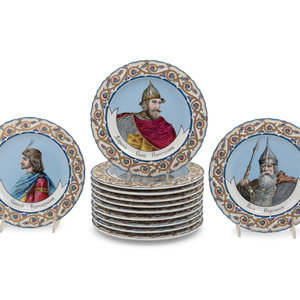 A Set of Twelve Russian Portrait
