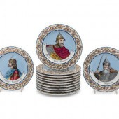 A Set of Twelve Russian Portra