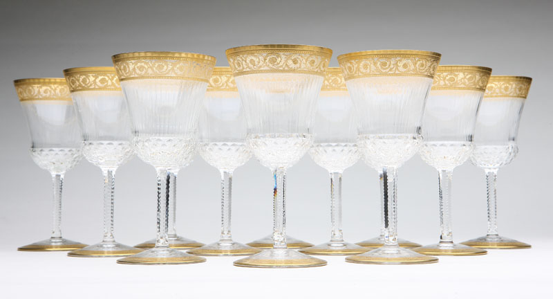 A set of twelve Saint Louis