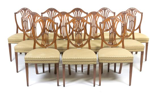 A Set of Twelve Sheraton Style