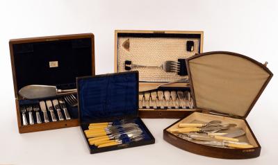 A set of twelve silver plated