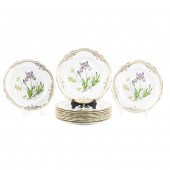 A SET OF TWELVE SPODE PORCELAI