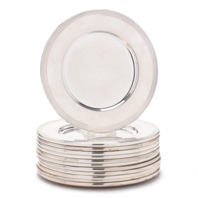 A SET OF TWELVE STERLING SILVER