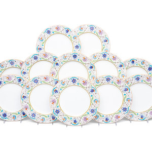 A Set of Twelve Wedgwood