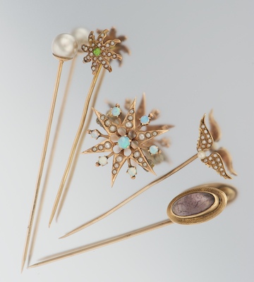 A Set of Victorian Stick Pins and a