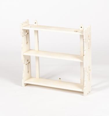 A set of white painted Gothic style