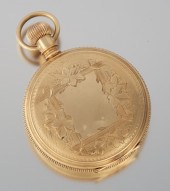 A Seth Thomas 14k Gold Hunter