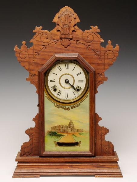 A SETH THOMAS KITCHEN CLOCK WITH
