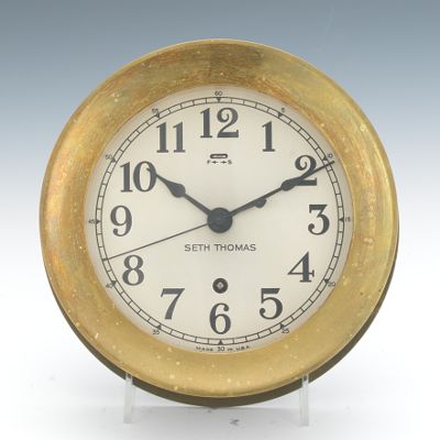 A Seth Thomas Ships Clock Cast