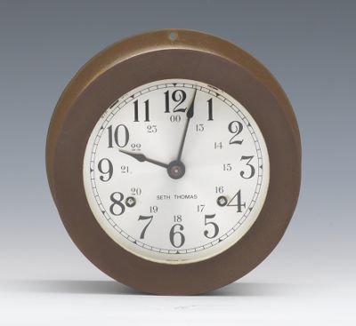 A Seth Thomas Ship's Clock Brass