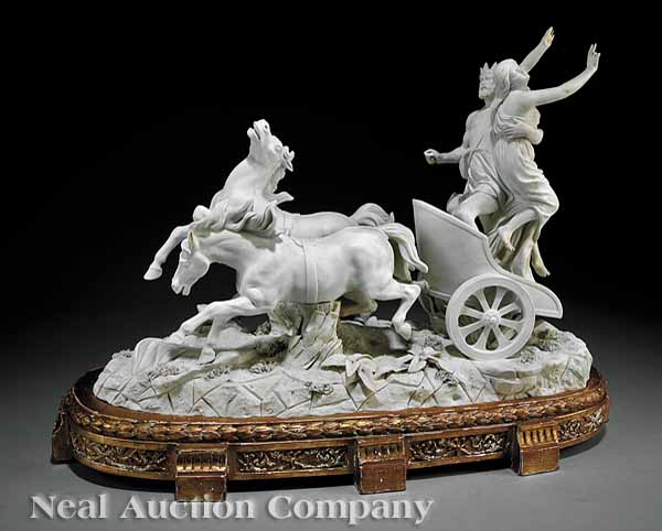 A Sevres Bisque Sculpture depicting