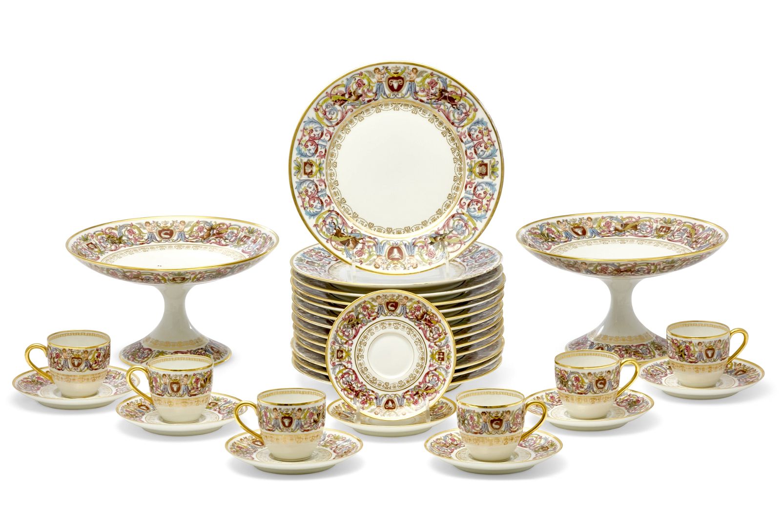 A SEVRES PORCELAIN PART DESSERT
