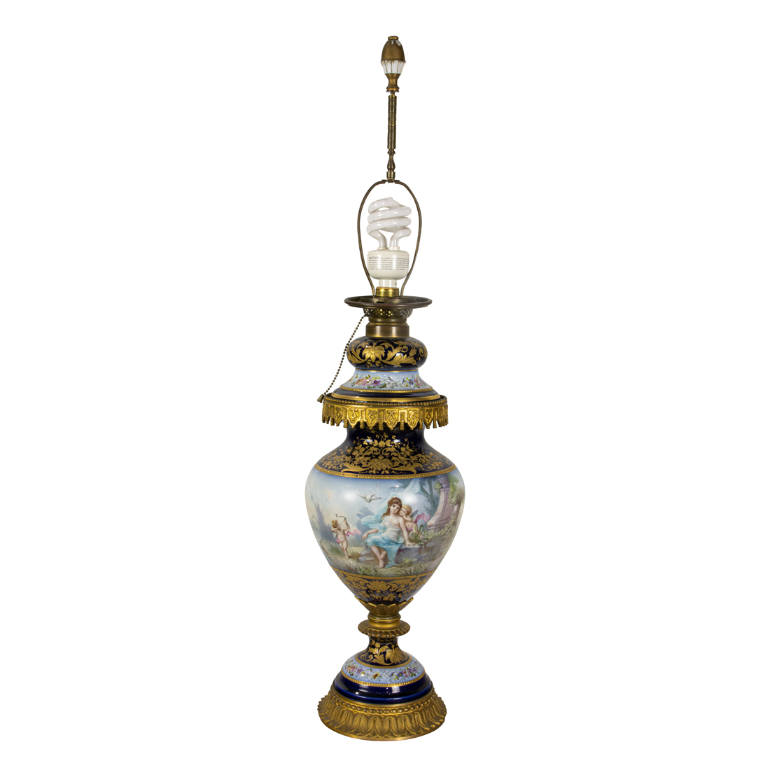 A SEVRES STYLE COBALT BLUE