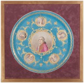 A SèVRES-STYLE FRAMED PORCELAI