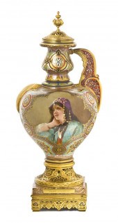 A Sevres Style Gilt Bronze Mou