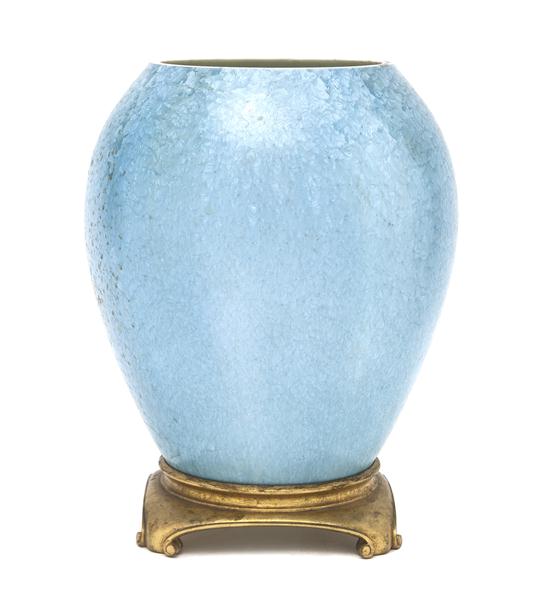 A Sevres Style Porcelain and Gilt