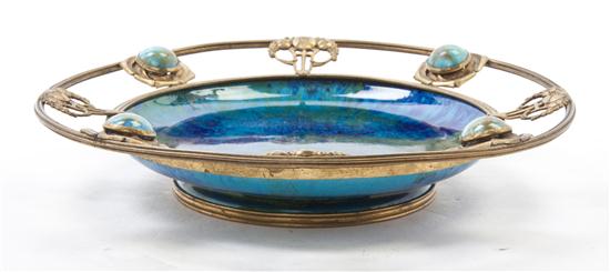 A Sevres Style Porcelain and Gilt