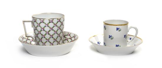 A Sevres Style Porcelain Coffee