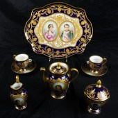 A SEVRES STYLE PORCELAIN TETE-