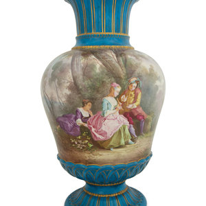 A Sevres Style Porcelain Vase
