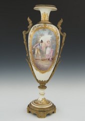 A Sevres Style Urn 19th Centur